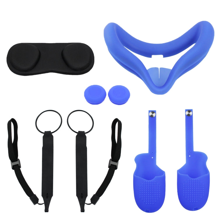 For Meta Quest 2 VR Controller Case Protective Cover Set(Blue) - VR Accessories by PMC Jewellery | Online Shopping South Africa | PMC Jewellery | Buy Now Pay Later Mobicred