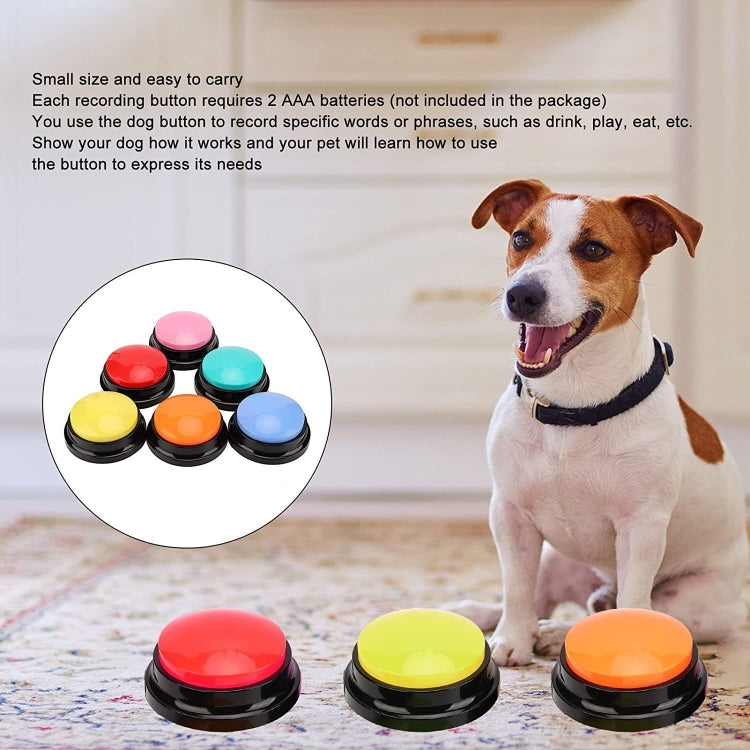 Pet Communication Button Dog Vocal Box Recording Vocalizer, Style: Recording Model(Pink) - Training Aids by PMC TechLife | Online Shopping South Africa | PMC TechLife | Buy Now Pay Later Mobicred