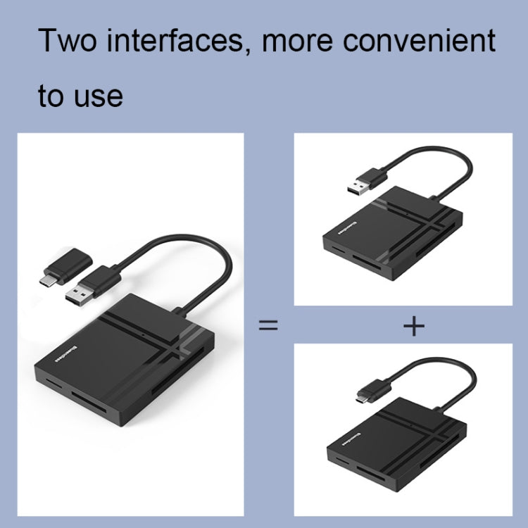 Blueendless C5U3 Type-C/USB-C 5-In-1 CF/XD/TF/SD/MS Card Reader(5 In 2) -  by Blueendless | Online Shopping South Africa | PMC Jewellery | Buy Now Pay Later Mobicred