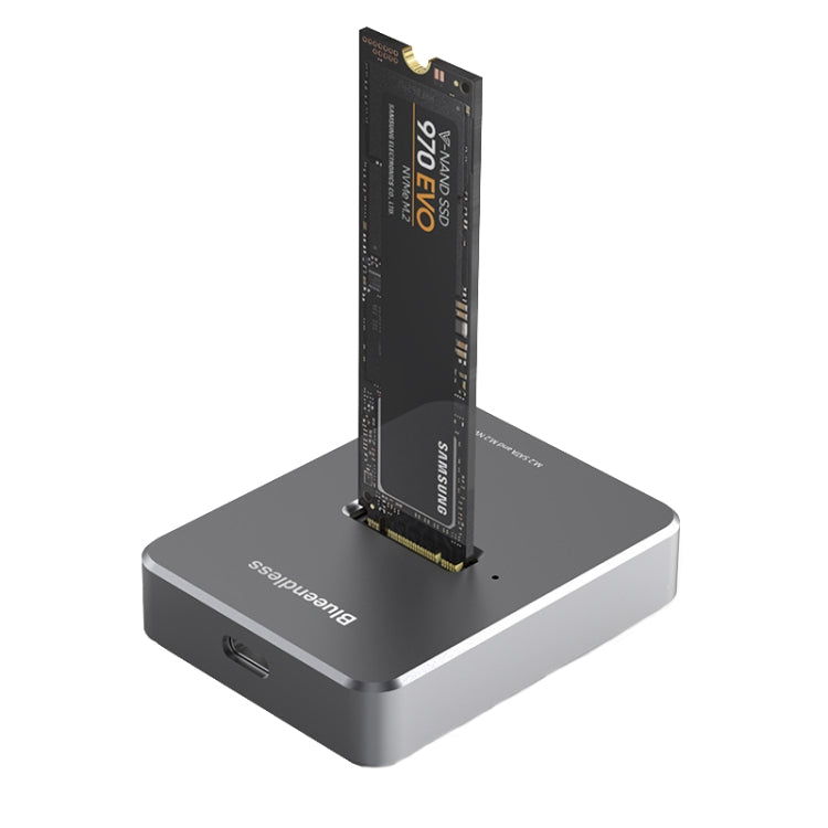 Blueendless SD03 M.2 SATA/NVME Dual Protocol Solid-State Hard Disk Base(Gray) - HDD Enclosure by Blueendless | Online Shopping South Africa | PMC TechLife