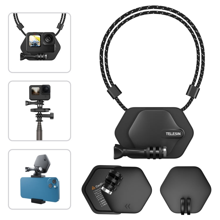 TELESIN Magnetic Action Camera Quick Release Bracket Mount,Spec: Extended Suit - Holder by TELESIN | Online Shopping South Africa | PMC TechLife | Buy Now Pay Later Mobicred