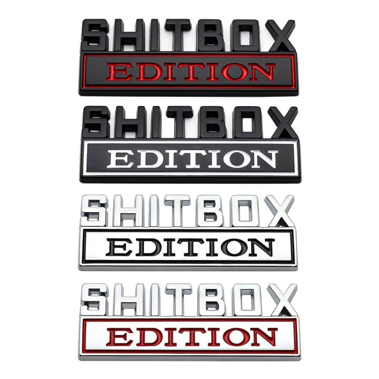 5pcs Car Body Rear Modification Badge Plate Label(Silver Red) - Decorative Sticker by PMC Jewellery | Online Shopping South Africa | PMC Jewellery | Buy Now Pay Later Mobicred