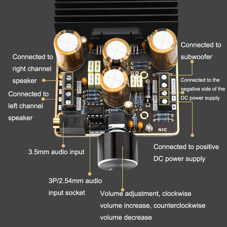 TDA7850 Amplifier Board 2.1 Channel 2x80W Car AB Type Amplifier Module DIY High Power 120W Bass - Breadboard / Amplifier Board by PMC TechLife | Online Shopping South Africa | PMC TechLife | Buy Now Pay Later Mobicred