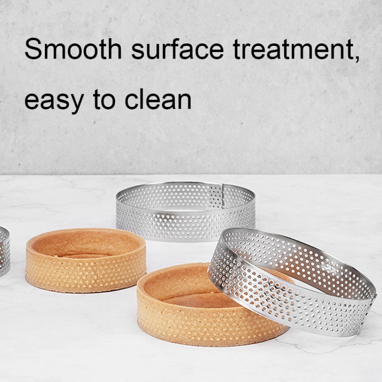 BN1006 Stainless Steel Mousse Circle Thickened Perforated Cake Mold DIY Baking Tools, Specification: Square 3.9 inches - Food Molds by PMC Jewellery | Online Shopping South Africa | PMC Jewellery