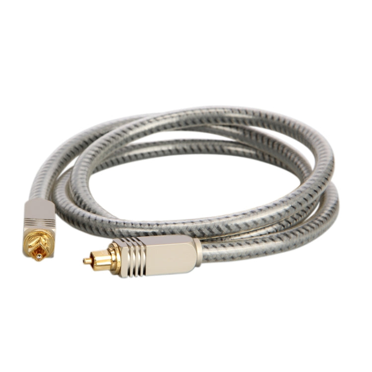 EMK YL/B Audio Digital Optical Fiber Cable Square To Square Audio Connection Cable, Length: 8m(Transparent Gray) - Audio Optical Cables by EMK | Online Shopping South Africa | PMC Jewellery | Buy Now Pay Later Mobicred