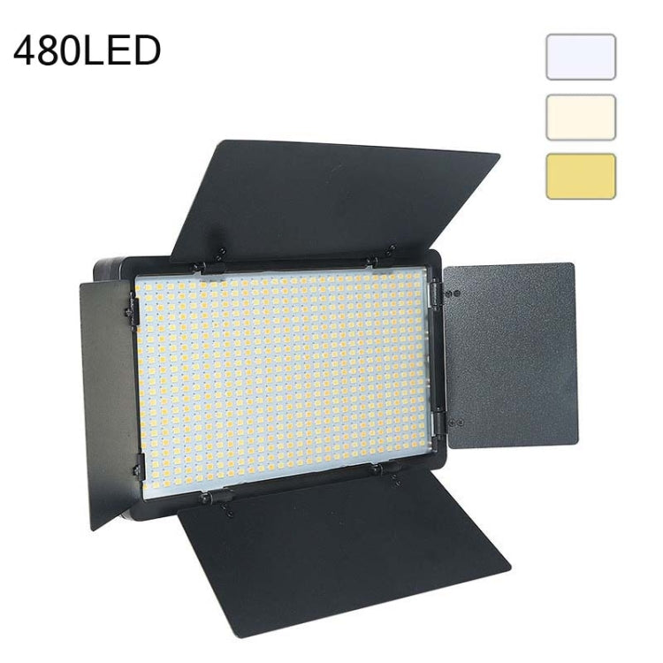 E600 3-color Temperature 40W 3200K-5600K LED Flat Panel Lights Live Broadcast Fill Light,EU Plug -  by PMC TechLife | Online Shopping South Africa | PMC TechLife | Buy Now Pay Later Mobicred