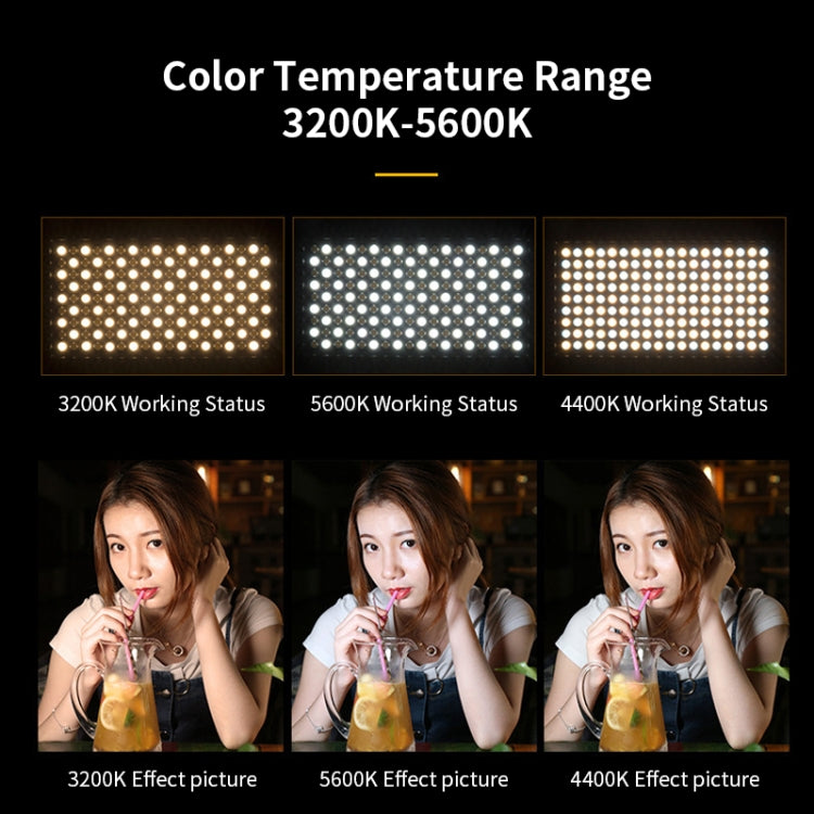 E600 3-color Temperature 40W 3200K-5600K LED Flat Panel Lights Live Broadcast Fill Light,EU Plug -  by PMC TechLife | Online Shopping South Africa | PMC TechLife | Buy Now Pay Later Mobicred