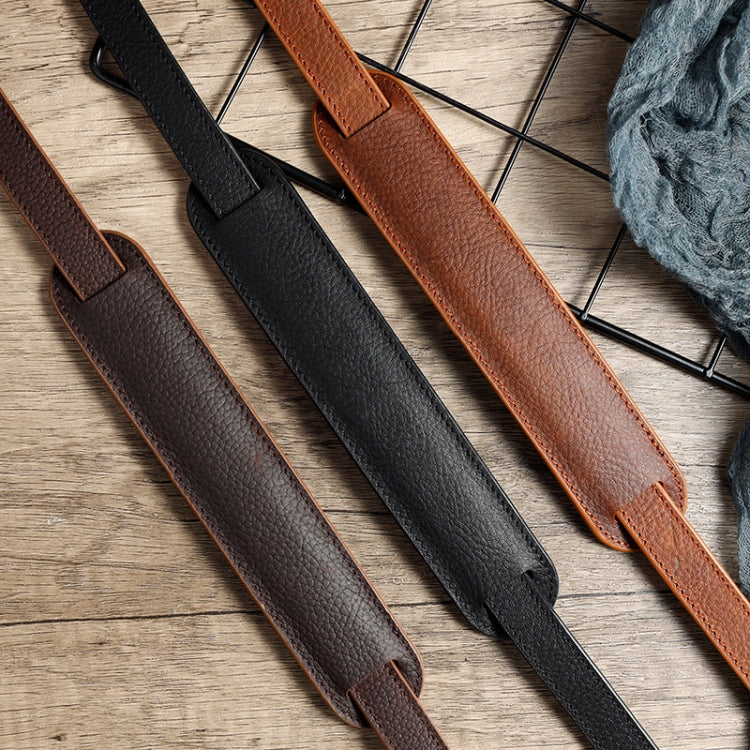 Outdoor Photography Cowhide Leather Camera Shoulder Hanging Neck Winding Strap, Spec: Pure Leather (Deep Coffee) - Camera Strap by PMC TechLife | Online Shopping South Africa | PMC TechLife | Buy Now Pay Later Mobicred