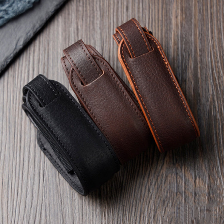 Outdoor Photography Cowhide Leather Camera Shoulder Hanging Neck Winding Strap, Spec: Pure Leather (Deep Coffee) - Camera Strap by PMC TechLife | Online Shopping South Africa | PMC TechLife | Buy Now Pay Later Mobicred
