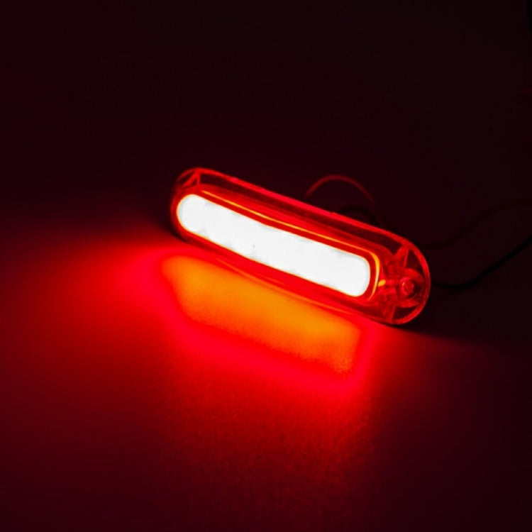 4pcs MK-162 6LED Light Guide Side Light 10-30V Trailer Side Tail Light(Red) - Warning Lights by PMC TechLife | Online Shopping South Africa | PMC TechLife | Buy Now Pay Later Mobicred