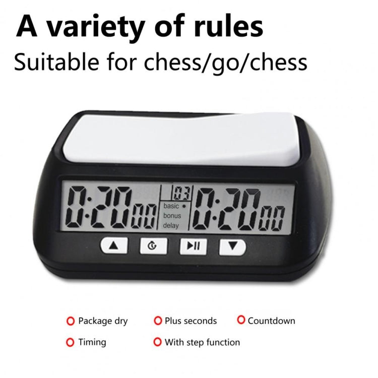 YS YS-902 Chess Timer Chess Clock for Go Tournament(Black English Version) - free shipping - PMC TechLife - Order now!