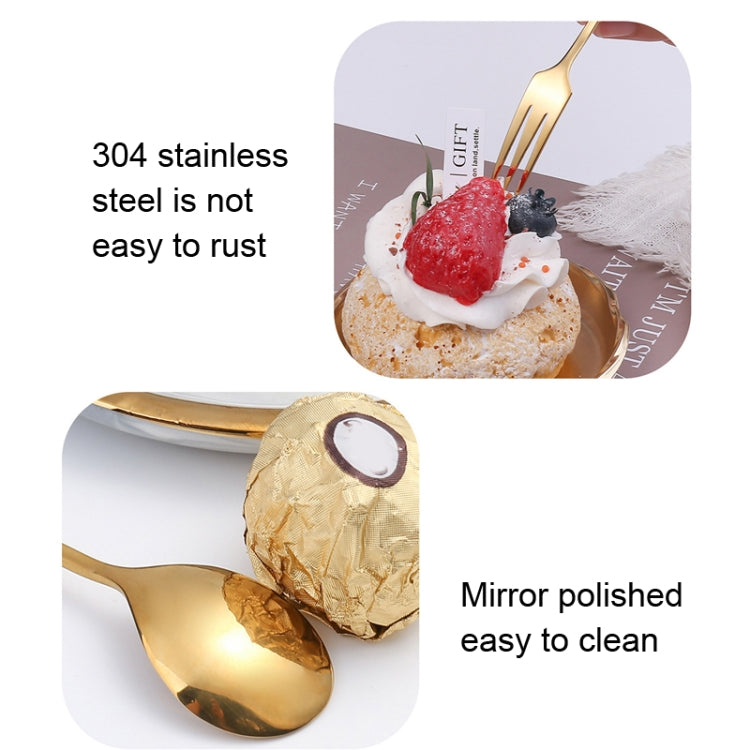 304 Stainless Steel Feather Spoon Fork Literary Tableware,Style: 2 In 1 True Color- Blue Box - free shipping - PMC TechLife - Order now!