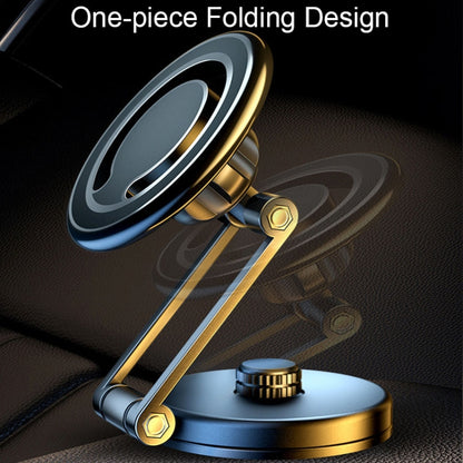 D27 Car Magnetic Telescopic Folding Navigation Mobile Phone Holder(Black) - Car Holders by PMC Jewellery | Online Shopping South Africa | PMC Jewellery | Buy Now Pay Later Mobicred