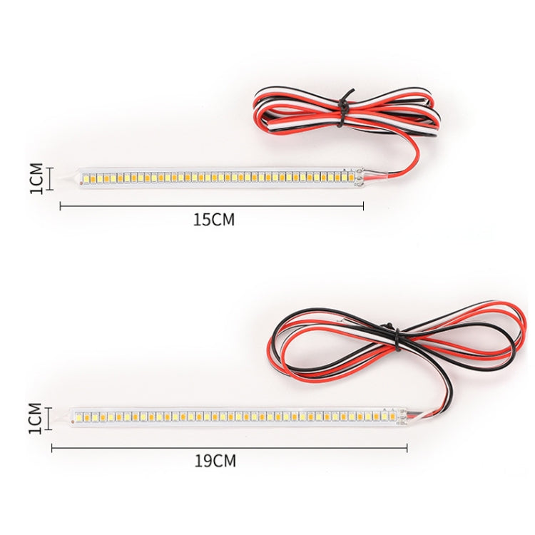 Car Rearview Mirror Decoration LED Streamer Turn Signal, Length��� 14cm A Pair - Arrow Turn Lights by PMC TechLife | Online Shopping South Africa | PMC TechLife | Buy Now Pay Later Mobicred