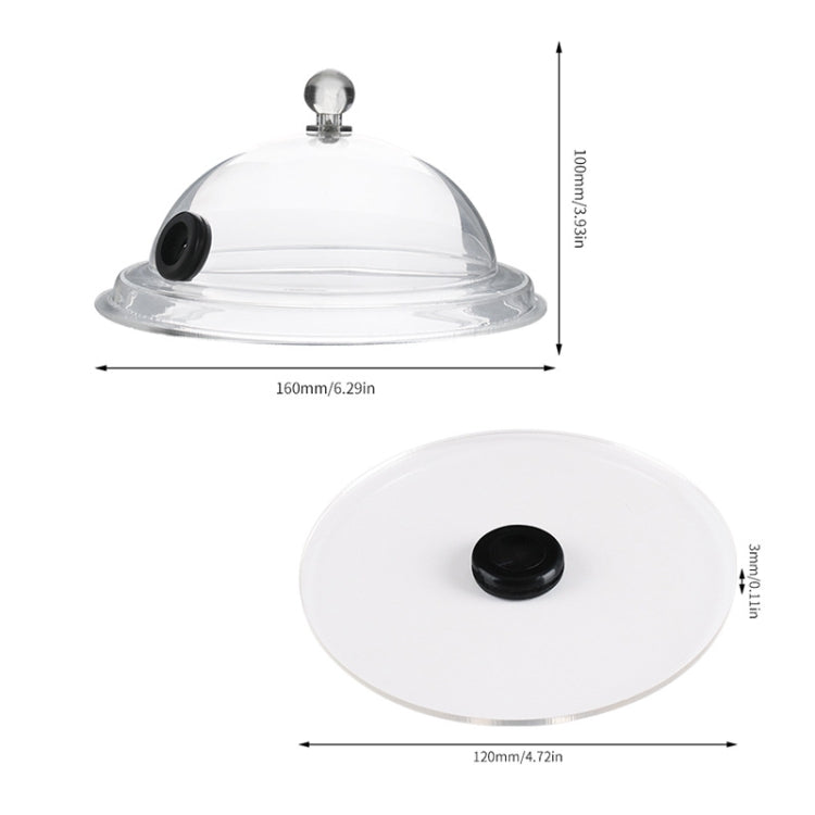 Cocktail Acrylic Smoker Hood Kitchen Cooking Hood(Transparent) - Bartending Tools by PMC TechLife | Online Shopping South Africa | PMC TechLife