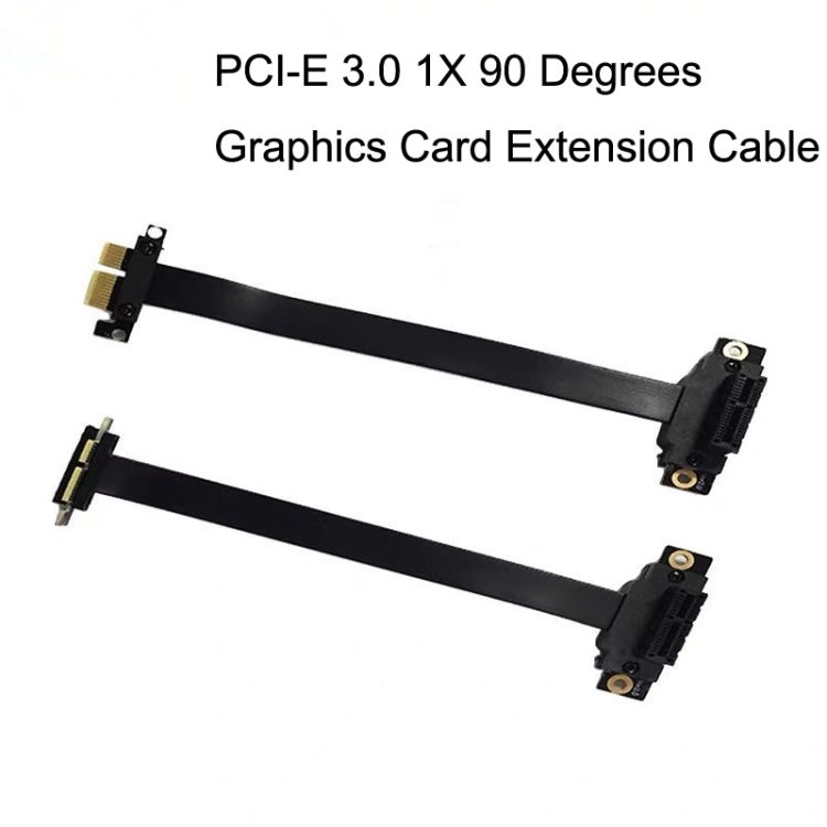 PCI-E 3.0 1X 90 Degrees Graphics Card / Wireless Network Card Extension Cable, Cable Length: 15cm - PCIE Cable by PMC TechLife | Online Shopping South Africa | PMC TechLife