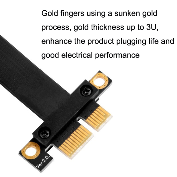 PCI-E 3.0 1X 90 Degrees Graphics Card / Wireless Network Card Extension Cable, Cable Length: 25cm - PCIE Cable by PMC TechLife | Online Shopping South Africa | PMC TechLife | Buy Now Pay Later Mobicred