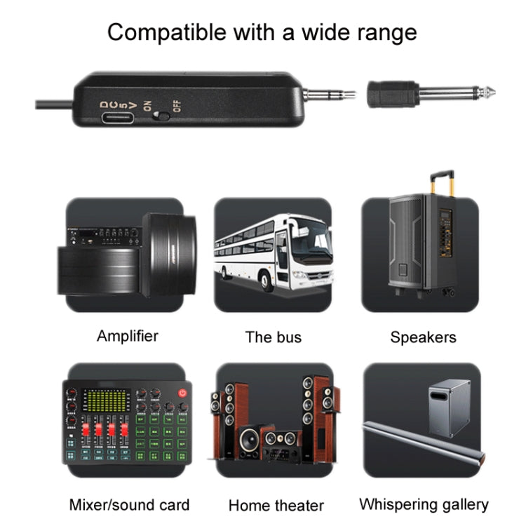 One For Two UHF Wireless Headset Microphone Lavalier Headset Amplifier - Microphone by PMC TechLife | Online Shopping South Africa | PMC TechLife