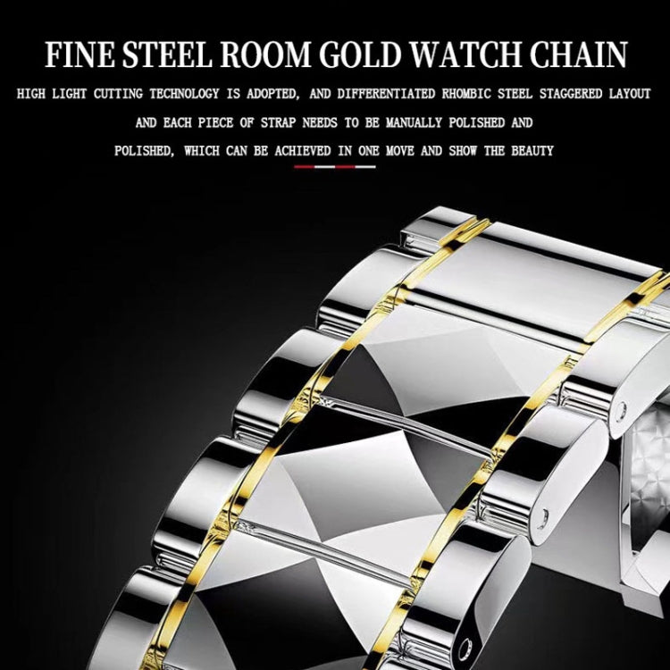 BINBOND B5552 Luminous Multifunctional Business Calendar Quartz Watch(Female-Inter-gold-White) - free shipping - PMC TechLife - Order now!