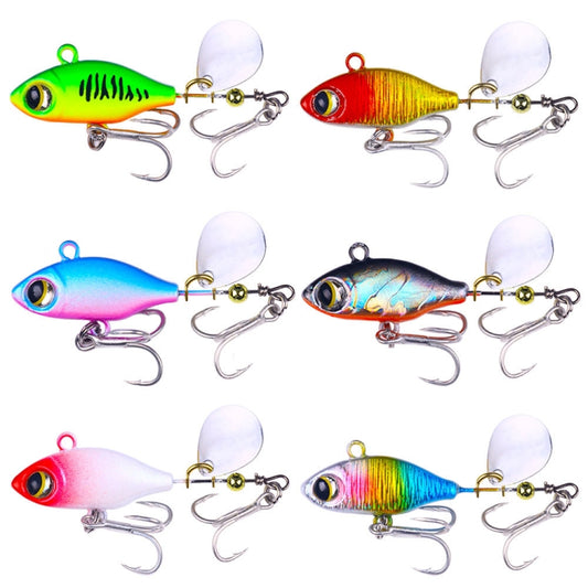 HENGJIA Submerged VIB Fake Lures Sequin Lures, Size: 5.8cm 14g(6 Colors Boxed) - Fishing Lures by HENGJIA | Online Shopping South Africa | PMC Jewellery