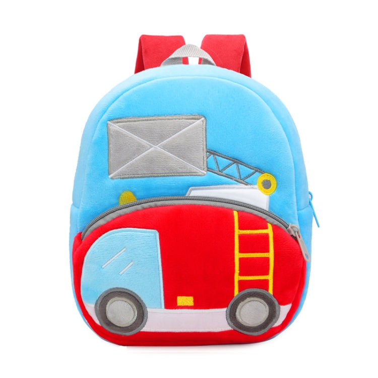 3D Cartoon Trucks Cars Plush Kids Backpack Children School Bags(Cloud Ladder Car) - Kids Bags by PMC Jewellery | Online Shopping South Africa | PMC Jewellery