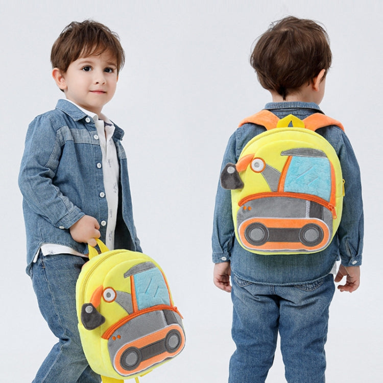 3D Cartoon Trucks Cars Plush Kids Backpack Children School Bags(Bulk Machine) - Kids Bags by PMC Jewellery | Online Shopping South Africa | PMC Jewellery