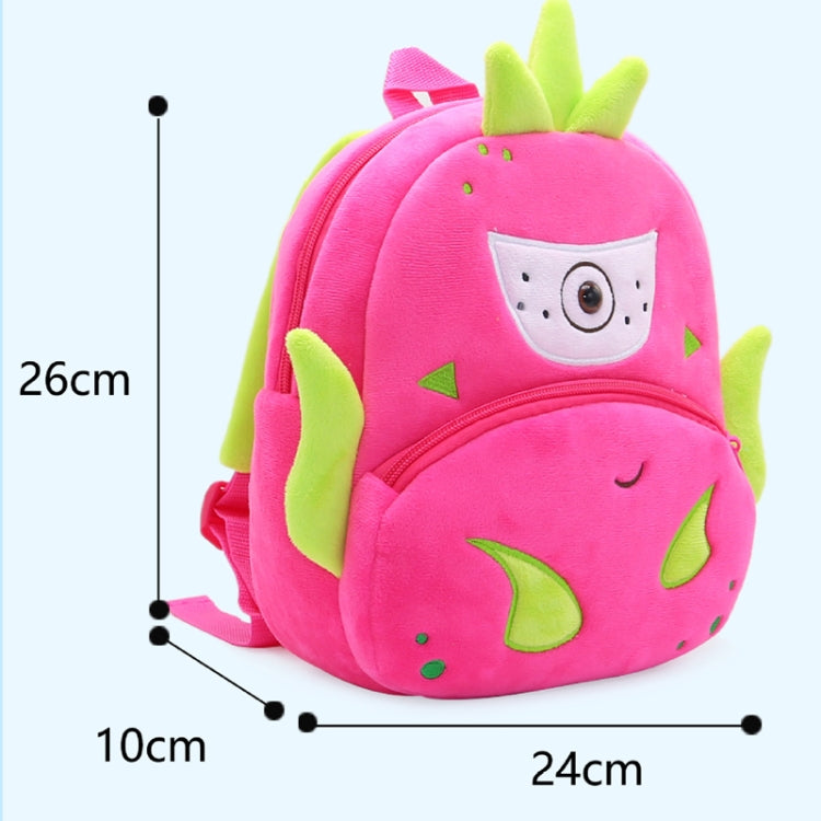 Vegetable Fruit Series Cartoon Plush Kids Backpack Children School Bags(Cactus) - Kids Bags by PMC Jewellery | Online Shopping South Africa | PMC Jewellery