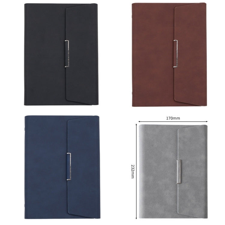 6 Hole Three Fold Loose-leaf Case A5 Business Notebook Office Stationery Notepad(Brown) - Notebooks by PMc TechLife | Online Shopping South Africa | PMc TechLife | Buy Now Pay Later Mobicred