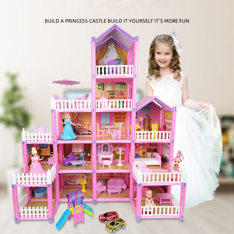 DSJ55-1 105pcs/set Children Passing Domestic Toy Doll House Princess Castle Set Simulation Disguise House - Pretend Play Toys by PMC Jewellery | Online Shopping South Africa | PMC Jewellery