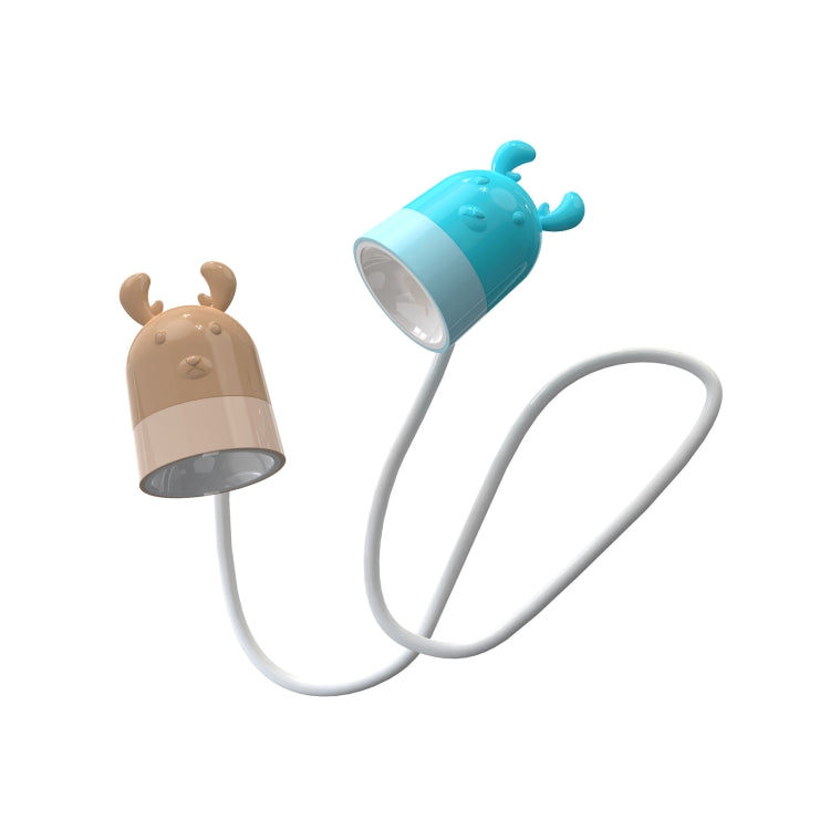 KD201 Portable Lamp Hanging Neck Reading LED Night Light, Style: Little Deer (Blue+Brown) - Desk Lamps by PMc TechLife | Online Shopping South Africa | PMc TechLife | Buy Now Pay Later Mobicred