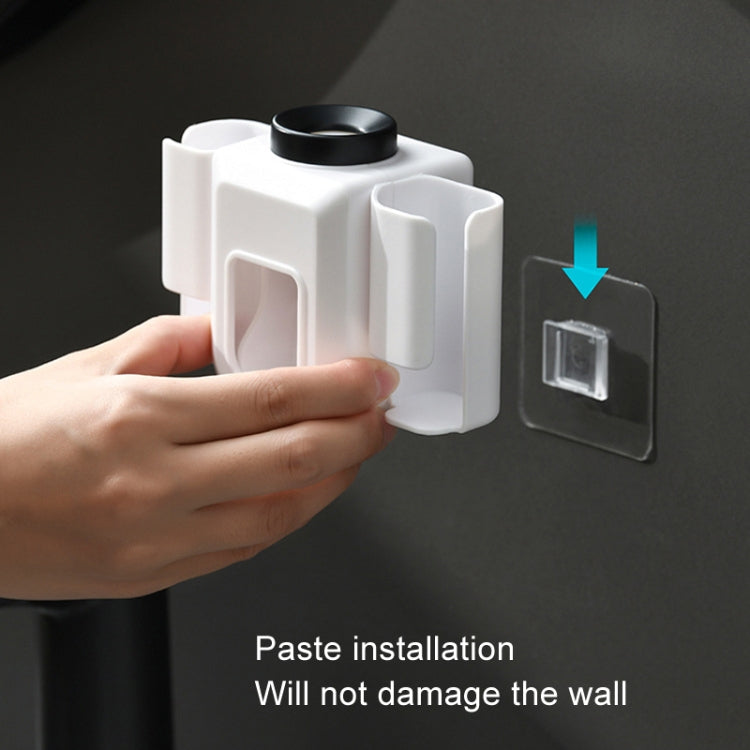 Electric Toothbrush Holder Automatic Toothpaste Squeezer Bathroom Wall Mounted Toothpaste Holder(Gray) - Toothpaste Squeezing Device by PMC TechLife | Online Shopping South Africa | PMC TechLife