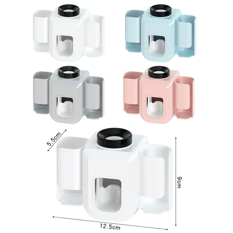 Electric Toothbrush Holder Automatic Toothpaste Squeezer Bathroom Wall Mounted Toothpaste Holder(Gray) - Toothpaste Squeezing Device by PMC TechLife | Online Shopping South Africa | PMC TechLife