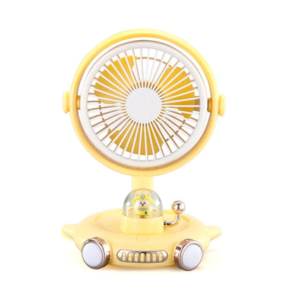 Household Cute Pet Fan USB Desktop Night Light Fan(Yellow) - Electric Fans by PMC Jewellery | Online Shopping South Africa | PMC Jewellery | Buy Now Pay Later Mobicred