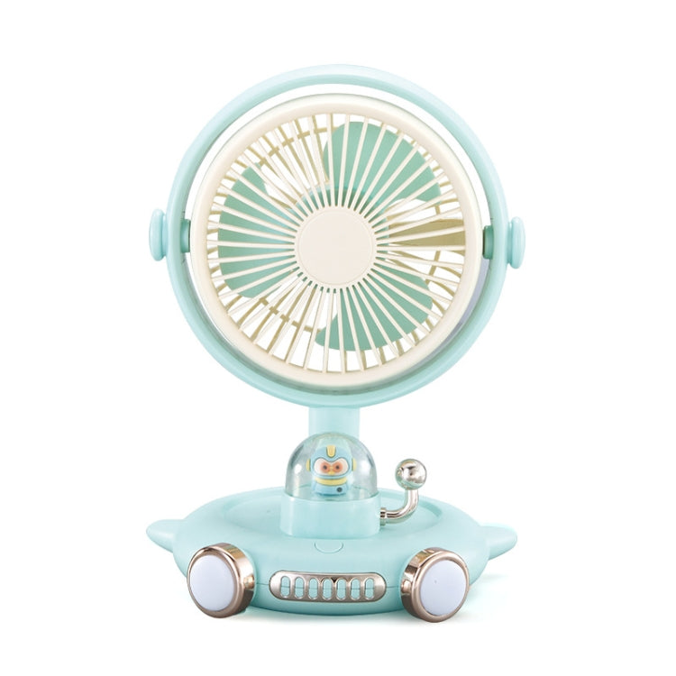 Household Cute Pet Fan USB Desktop Night Light Fan(Blue) - Electric Fans by PMC TechLife | Online Shopping South Africa | PMC TechLife | Buy Now Pay Later Mobicred