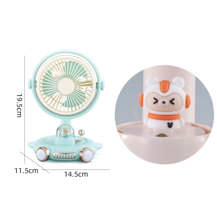 Household Cute Pet Fan USB Desktop Night Light Fan(Apricot) - Electric Fans by PMC Jewellery | Online Shopping South Africa | PMC Jewellery | Buy Now Pay Later Mobicred