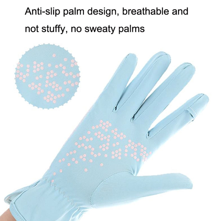 1pair Driving Sunscreen Anti-ultraviolet Thin Summer Ice Silk Dew Finger Non-slip Riding Gloves Free Size(Cloud Black) - Safety Gloves by PMC TechLife | Online Shopping South Africa | PMC TechLife | Buy Now Pay Later Mobicred