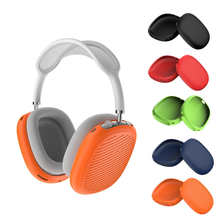 T2 For Apple AirPods Max 1pair Bluetooth Headset Anti-Fall Silicone Protective Case(Black) - For AirPods Max by PMC TechLife | Online Shopping South Africa | PMC TechLife