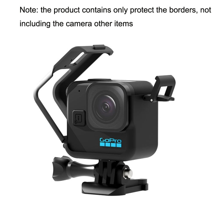 For GoPro Hero 11 Black Mini G11M-BHK-ADJ Protection Border / Rabbit Cage Sports Camera Accessories(Black) - Protective Frame by PMC Jewellery | Online Shopping South Africa | PMC Jewellery | Buy Now Pay Later Mobicred