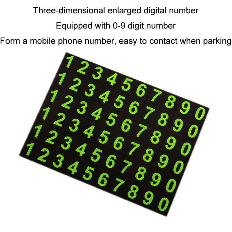 Car Center Console Mobile Phone Anti-skid Mat Temporary Parking Number Plate(With Bracket) - Car Anti-Slip Mats by PMC TechLife | Online Shopping South Africa | PMC TechLife | Buy Now Pay Later Mobicred
