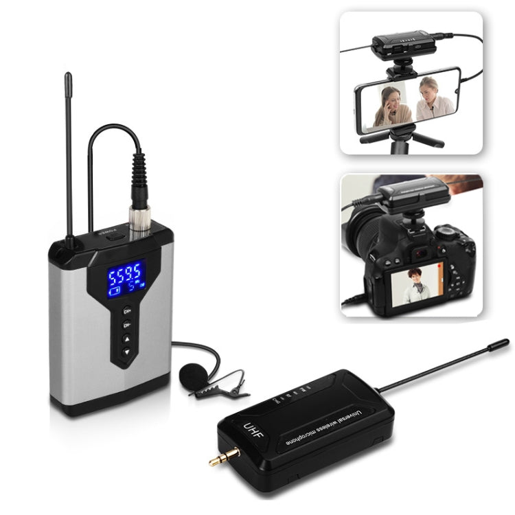 Q6 1 Drag 1 Wireless Lavalier With Stand USB Computer Recording Microphone Live Phone SLR Lavalier Microphone - Microphone by PMC TechLife | Online Shopping South Africa | PMC TechLife | Buy Now Pay Later Mobicred
