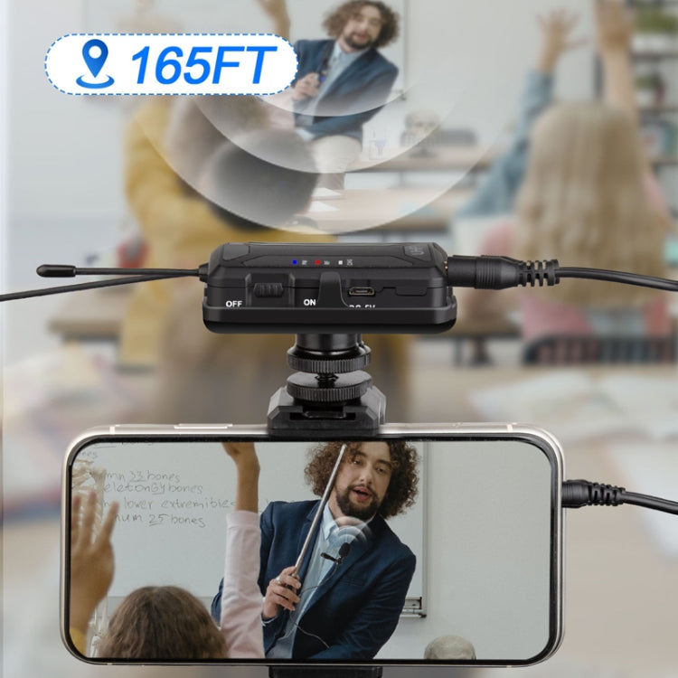 Q6 1 Drag 1 Wireless Lavalier With Stand USB Computer Recording Microphone Live Phone SLR Lavalier Microphone - Microphone by PMC TechLife | Online Shopping South Africa | PMC TechLife | Buy Now Pay Later Mobicred