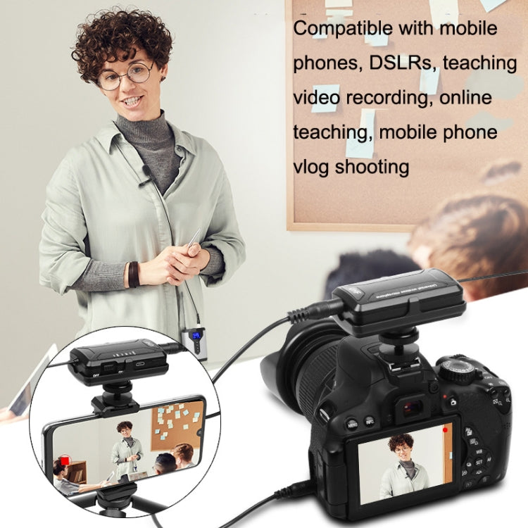 Q6 1 Drag 1 Wireless Lavalier With Stand USB Computer Recording Microphone Live Phone SLR Lavalier Microphone - Microphone by PMC TechLife | Online Shopping South Africa | PMC TechLife | Buy Now Pay Later Mobicred