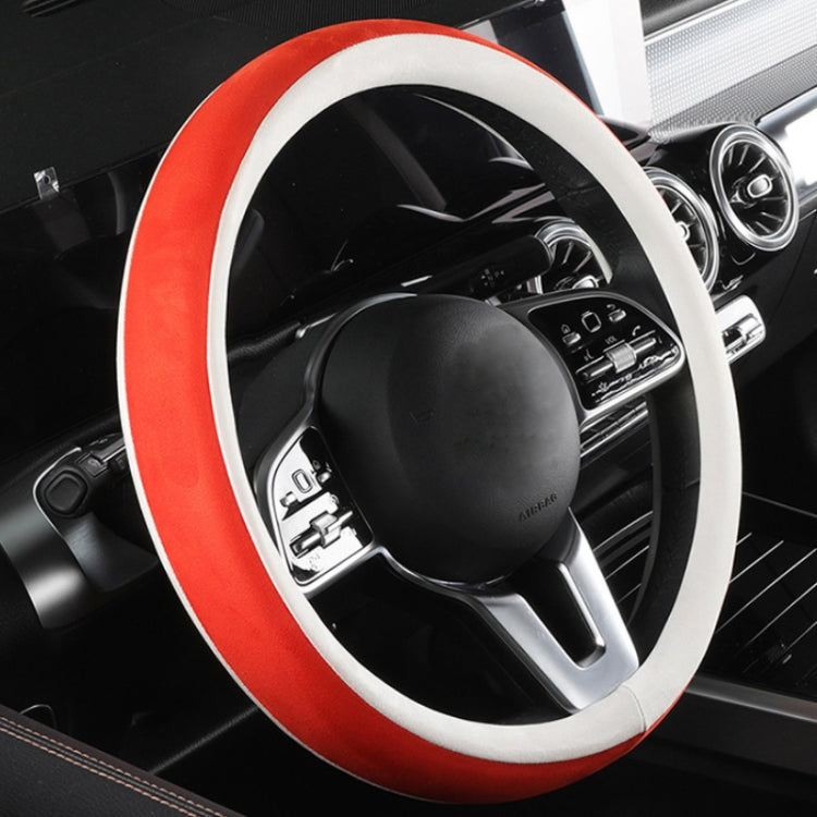 Car Steering Wheel Short Plush Winter Non-slip Grip Cover, Size: 38cm(D Shaped Black) - Steering Wheel Accessories by PMC TechLife | Online Shopping South Africa | PMC TechLife | Buy Now Pay Later Mobicred