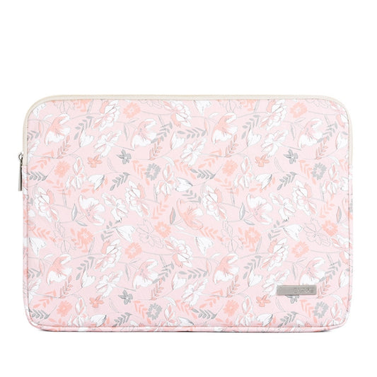 G4-01  11 Inch Laptop Liner Bag PU Leather Printing Waterproof Protective Cover(Light Pink) - 10 - 11 inch by PMC Jewellery | Online Shopping South Africa | PMC Jewellery | Buy Now Pay Later Mobicred