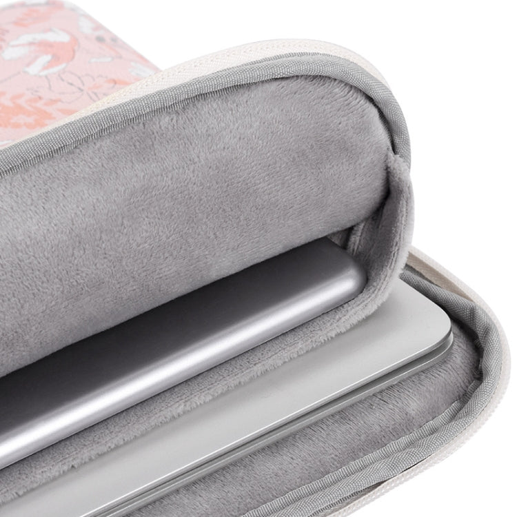 G4-01  11 Inch Laptop Liner Bag PU Leather Printing Waterproof Protective Cover(Light Pink) - free shipping - PMC TechLife - Order now!