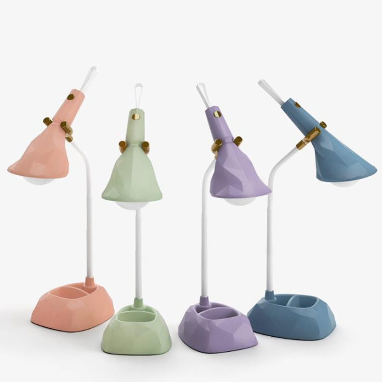 Base Removable Diamond Desk Lamp USB Charging 3-speed Color Temperature Night Light(301-2 Green) - Desk Lamps by PMC TechLife | Online Shopping South Africa | PMC TechLife | Buy Now Pay Later Mobicred