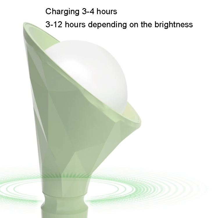 Base Removable Diamond Desk Lamp USB Charging 3-speed Color Temperature Night Light(301-3 Purple) - Desk Lamps by PMC TechLife | Online Shopping South Africa | PMC TechLife | Buy Now Pay Later Mobicred