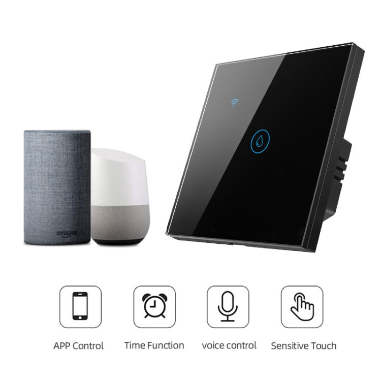 ZigBee 20A Water Heater Switch Black High Power Time Voice Control EU Plug - Smart Switch by PMC TechLife | Online Shopping South Africa | PMC TechLife | Buy Now Pay Later Mobicred