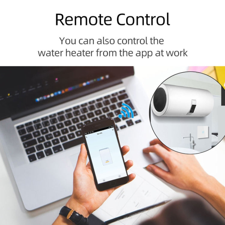 ZigBee 20A Water Heater Switch Black High Power Time Voice Control EU Plug - Smart Switch by PMC TechLife | Online Shopping South Africa | PMC TechLife | Buy Now Pay Later Mobicred