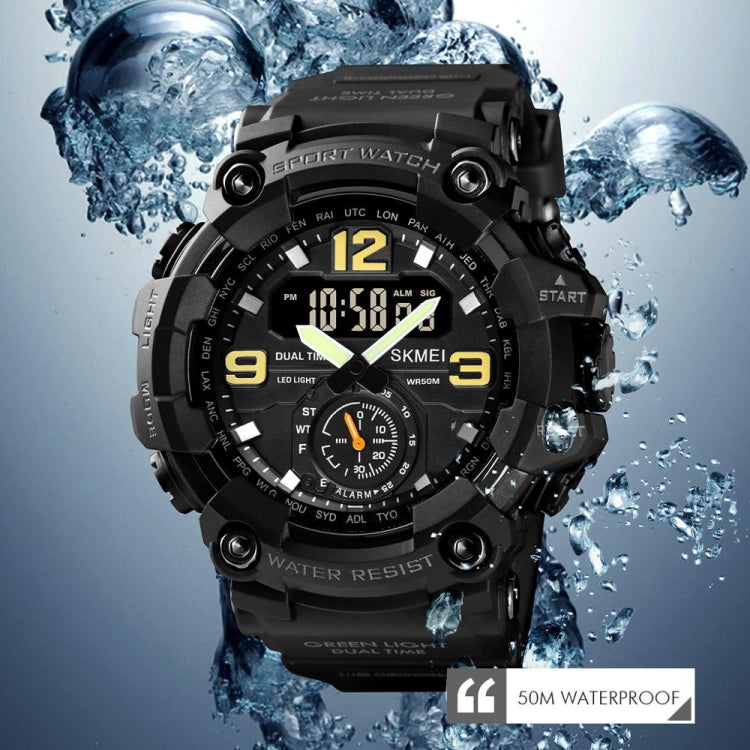 SKMEI 1637 Sports Digital Display Outdoor Shockproof Plastic Large Dial Men Watch, Color: Black - free shipping - PMC TechLife - Order now!